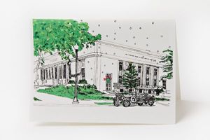 Folger Library in Winter Note Card